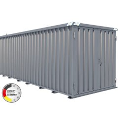 Container chantier - conteneur de stockage 5m - bungalow galvanisé démontable - fabrication allemande - SC-5 - marque AT Outils