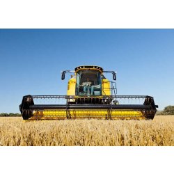 Moissonneuse batteuse TC5.90 - New Holland - capacité de la trémie 6 400 L - largeur de coupe 3,96 à 6,10 m - puissance 258 ch