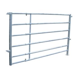 Cbce2006 - Barrière agricole de contention extensible 1.5 à 2.5 m - 6 lisses galvanisée - Satene