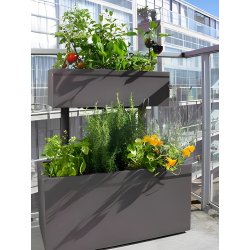 Jardinière haute superposée pour balcon - 75xl37xh85cm - jardiniere/220