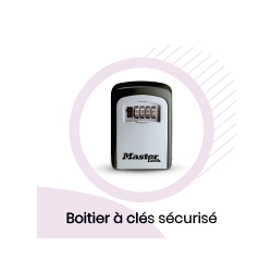 Boîtier à clés sécurisé - Code personnalisable - Téléassistance 7j/7, 24h/24 - Location ou achat