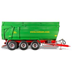 R 200 TRHK Benne agricole à tridem monocoque - ROMSAN - capacité 20000 kg