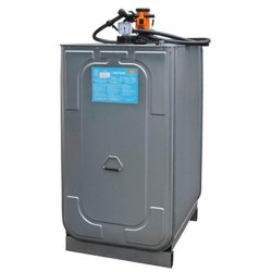 Station UNI CENTRI 750 litres avec réservoir intérieur en PEHD - Pour gasoil, fioul, GNR, eau et liquide de refroidissement - CEMO - 90562