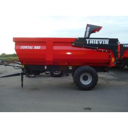 Remorque agricole Cortal 100 - Thievin - PTAC 14T - 4,5m - simple essieu carré 100 mm - châssis robuste