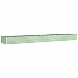 Helloshop26 - Jardinière design moderne pour extérieur 195 x 100 x 45 cm en acier galvanisé vert pastel 02_0059293 - vert acier 3000241055545