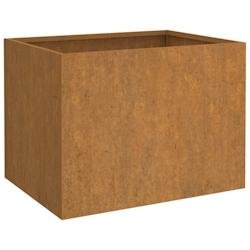 Helloshop26 - Jardinière bac lit surélevé plantes fleurs terrasse jardin 62 x 47 x 46 cm acier corten marron 02_0037759 - marron métal 3000213954227