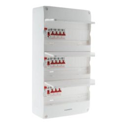 Coffret électrique pré-équipé Thomson - 3 rangées - 39 modules - EasyConnect - 3 ID/11 disjoncteurs - Installation rapide