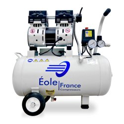 Compresseur à piston sans huile OFP - 750 W - 24 Litres - Air sec 100 % déshuilé