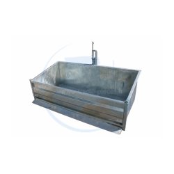 Benne agricole galvanisée 3 points basculante 1m60 - 1.60x0.85x0.58 m - Référence PPBB3PG1600