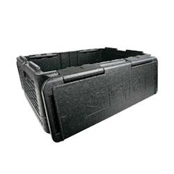FHC evolupack ECOLOMIQUE - 1 Pcs - Box pliante isotherme noire - 600x400mm, Hauteur: 250mm - ECO294ISOBOX38 - noir EPP (Polypropylène expansé) ECO29