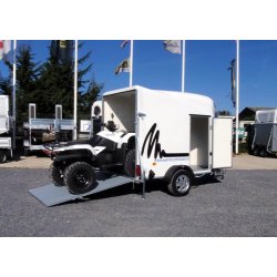Remorque fermée pour 1 quad - debon - cargo 1300 p2