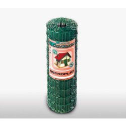 Grillage plastifié astroplax maille de 100x75mm haut.1,50m long.25m vert
