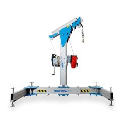 Embase mobile portabase en h pour potence de levage