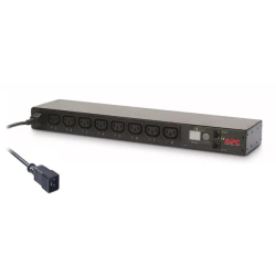 Netshelter - Bandeau de prises commutées rackable - 1U 16A 208-230V - 8xC13