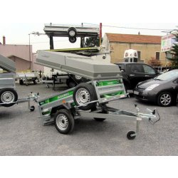 Remorque polyvalente galvanisée avec un volume utile de 1340 litres pour les transports, le bricolage ou les départs en vacances - daxara - 198 te