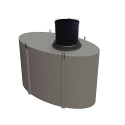 Cuve en béton de 7500 litres avec rehausse   couvercle