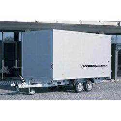 Remorques fourgons Humbaur série 5000 - modèle Sandwich, roues dessous, pour commerce ambulant