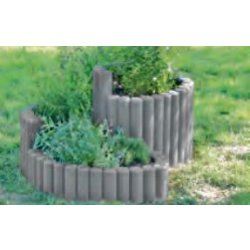 Bac à plante en colimaçon - Kit en palissades à poutres creuses pour parc ou jardin privé - Présentation attrayante des herbes aromatiques
