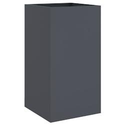Helloshop26 - Jardinière bac lit surélevé plantes fleurs terrasse jardin 42 x 38 x 75 cm acier anthracite 02_0037596 - acier 3000214046877