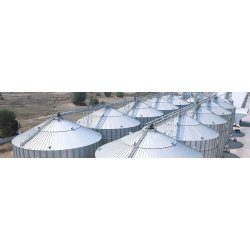 Silo cylindrique en acier galvanisé renforcé - parois lisses ou ondulées - Otevanger - stockage de grandes quantités