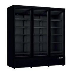 Vitrine murale réfrigérée 3 portes Noir1664 L - - ARLSCS3P - Cuistance - noir inox ARLSCS3P