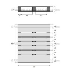 Palette lourde 1000x1200 robuste et  durable adaptée à tous les secteurs