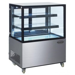 Vitrine réfrigérée 4 faces vitrées 270L 7487.0015 Combisteel