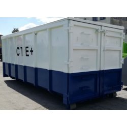 Benne à déchets renforcée avec renforts verticaux et traverses rapprochées sous le plancher - Série 5 - Volumes de 8 à 38m³