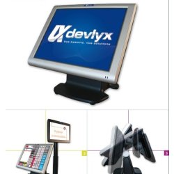 Caisse enregistreuse tactile base PC avec écran tactile 15", orientable - Devlyx wt 100