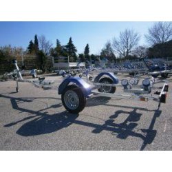 Remorque pour bateau - Galaxy G380M16 - Multi-rouleaux - 500 kg PTC - CU 350 kg - Roues R13
