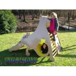 Toboggan kangourou - pour enfants de 2 à 6 ans - hauteur de chute 1 m