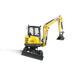 Pelle sur chenilles Wacker Neuson EZ36 - moteur 18,2 kW - profondeur de fouille 3 497 mm - poids 3,7 à 4,9 tonnes