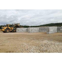 Bloc béton empilable - largeur 0.75m - modulable et facilement transportable