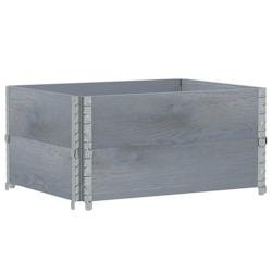Helloshop26 - Jardinière bac lit surélevé plantes fleurs terrasse jardin 80 x 60 cm bois massif de pin gris 02_0037880 - gris métal 3000217791729