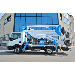 Camion nacelle DA324 - hauteur de travail 24 m - charge utile 225 kg - nacelle articulée hydraulique