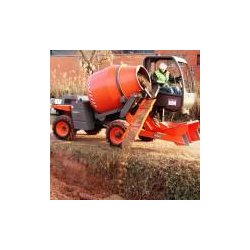 Auto-bétonnière AUSA X1100RH – 1100 litres, transmission hydrostatique, traction 4x4 permanente