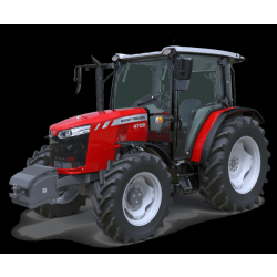 Tracteur agricole MF 4700 - 75 à 95 CH - Transmission mécanique 12x12 - Moteur AGCO Power 3,3L