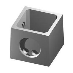 REGARD PTT SANS COUVERCLE 4 TROUS DIAMÈTRE 50MM DIAMÈTRE INTÉRIEUR 30X30 HAUTEUR 29,5CM