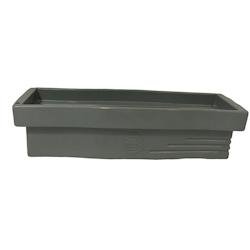 Jardinière design effet pierre 70l avec réserve d'eau-plast'up rotomoulage - GRIS CLAIR - gris 0669014882905