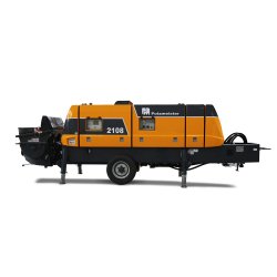 Pompe à béton stationnaire écologique Putzmeister BSA 2108 HP E - idéale pour tunnels et longues distances