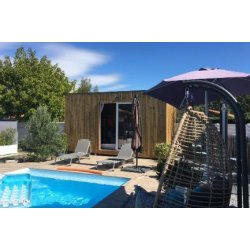 Studio de jardin - Kit&A - 13 m² en kit avec bois traité, isolant structurel et menuiseries double vitrage