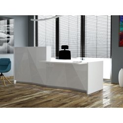 Banque d'accueil design et fonctionnelle pour espaces modernes