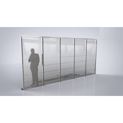 Écran vitrine LED transparent - Technologie GLASSTEC et GHOST - Jusqu'à 85% de transparence