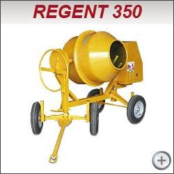 Grande bétonnière quatre roues Regent 350 - Diesel ou Essence - Direction et Essieu Oscillant