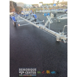 Porte bateau – remorque cassante - SW1265 - PTAC : 1600Kg - 1 essieu - Sun Way - Transport de bateaux/kayaks/jet-ski/voiliers
