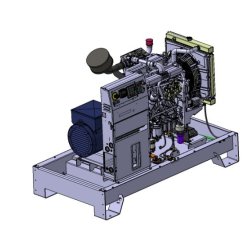 K26m - Groupe électrogène industriel SDMO - 230V mono - Moteur KOHLER KDI - Régulation mécanique