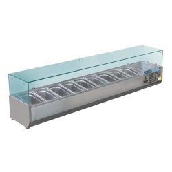 Vitrine réfrigérée à ingrédients 9 bacs gn 1/3 série g - GD878