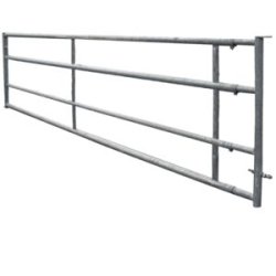 Barrières agricoles tubulaires 4 lisses - diamètre 60 mm - longueur de 3 150 à 5 650 mm