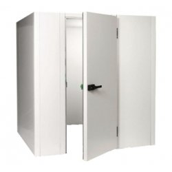 Chambre froide positive sans sol - Dimensions extérieures 1060 x 1360 x 2100 mm - Température 0 / +2°C - Volume 2,18 m³