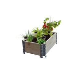 Bioempiloboite 600 x 400 mm - Bois avec armature acier - Certifié PEFC - Superposable et pliable